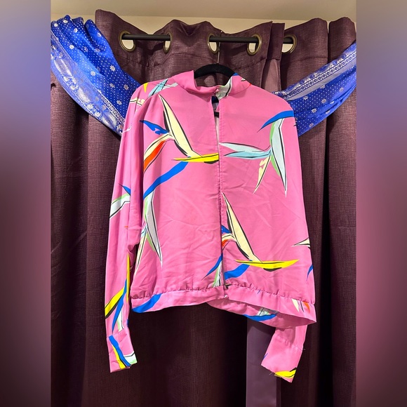 ASOS CURVE Batwing Top in Birds of Paradise Print - Multi / US 20 - Picture 2 of 5